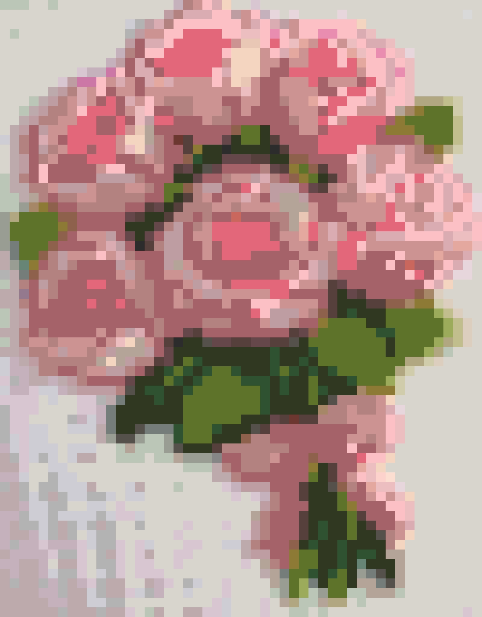 Rose fuse bead pattern