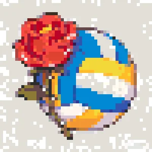 Rose Volleyball نمط خرز دمج (طباعة مجانية)