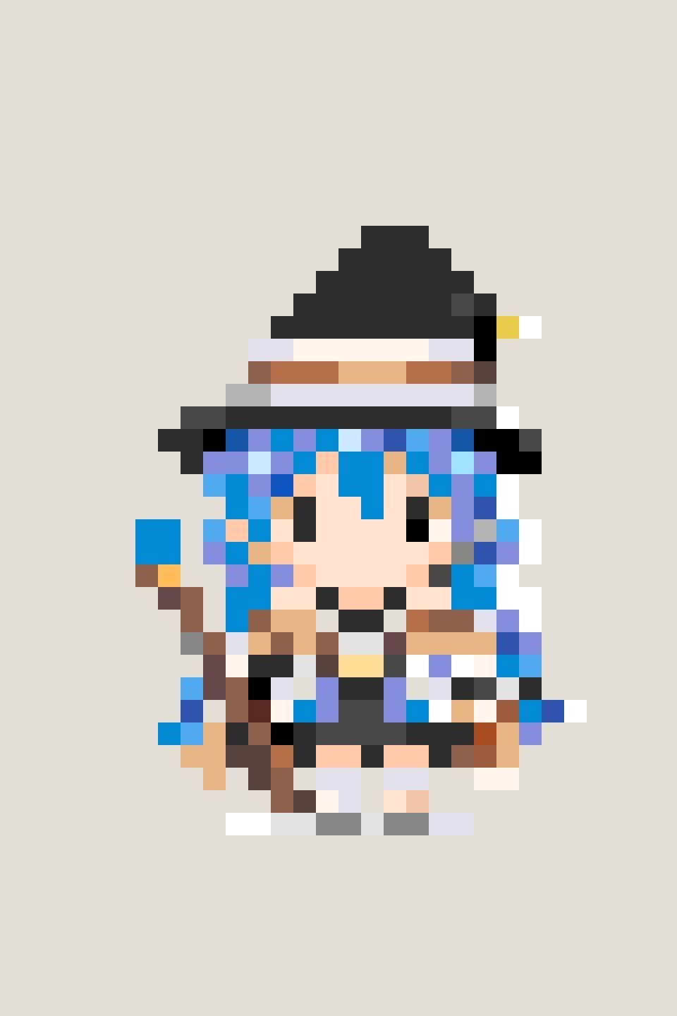 Roxy fuse bead pattern