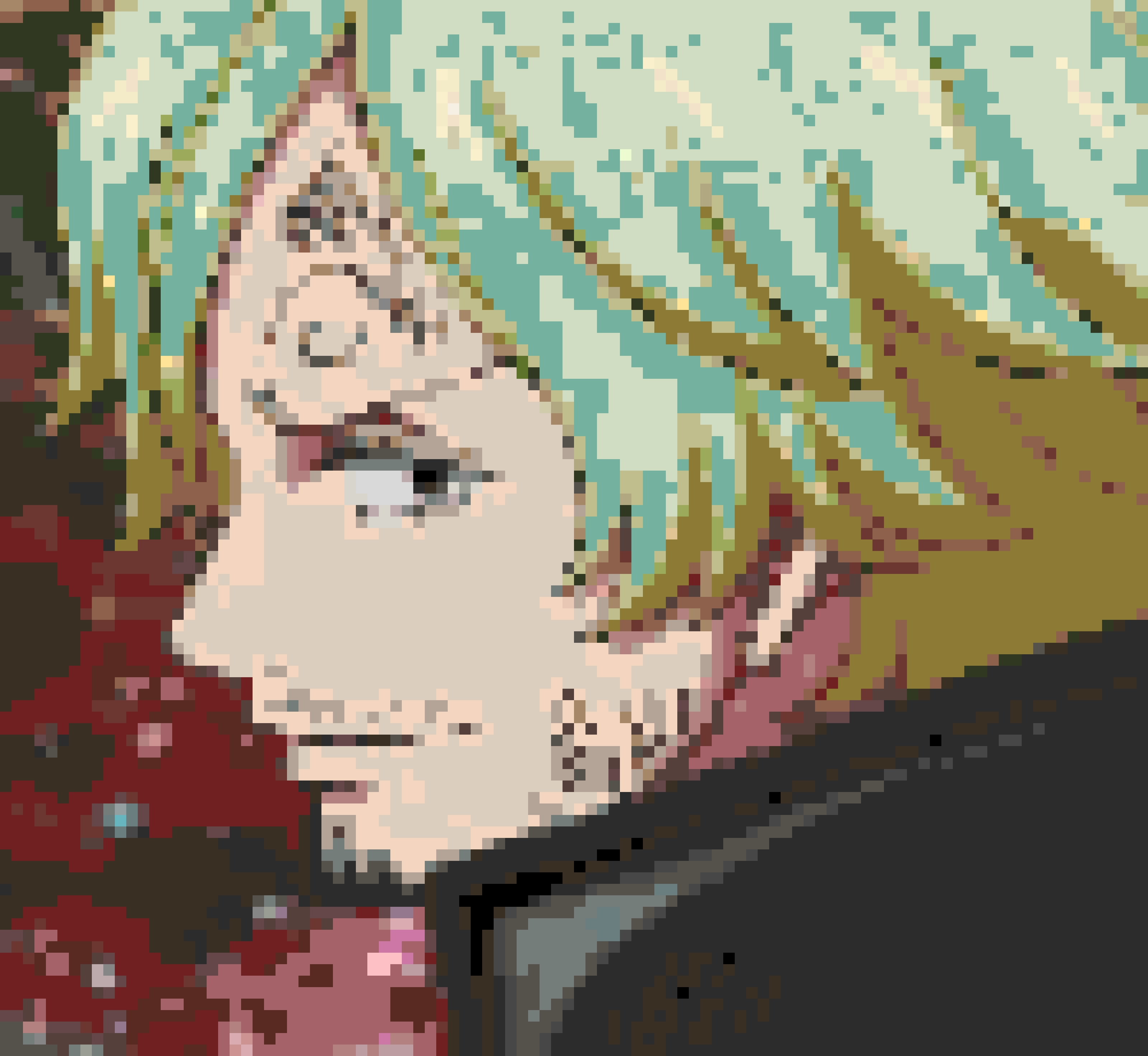 Sanji fuse bead pattern