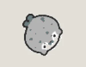 Seal アイロンビーズ図案（無料プリント）