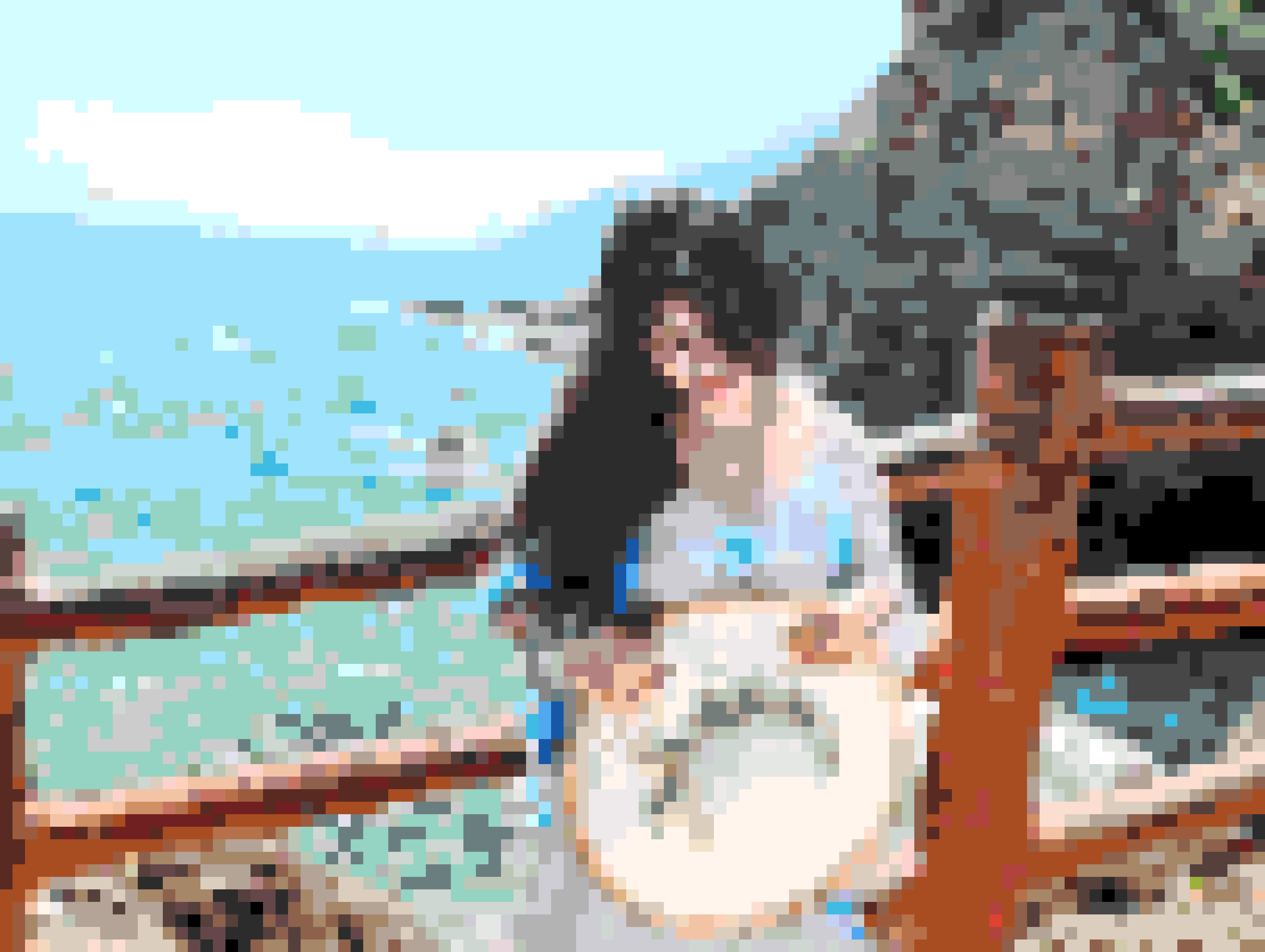 Seaside Girl fuse bead pattern