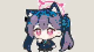 Serika Kuromi Patrón de Cuentas de Fusión (Imprimible Gratis)