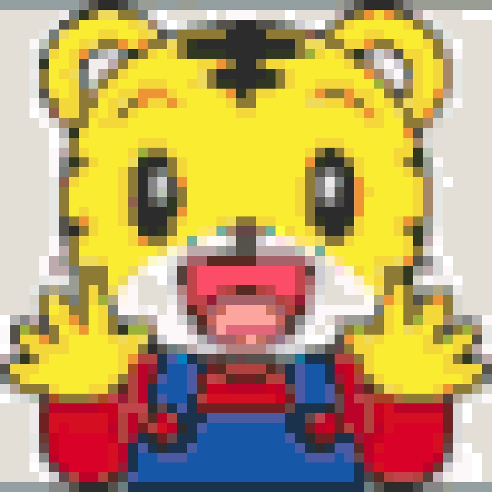 Shimajiro fuse bead pattern
