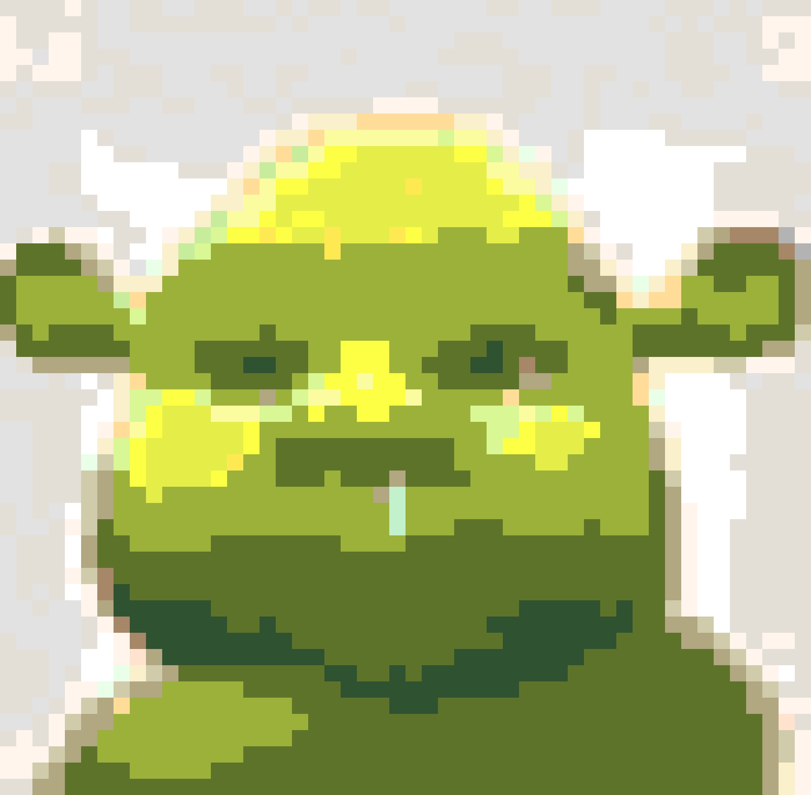 Shrek fuse bead pattern