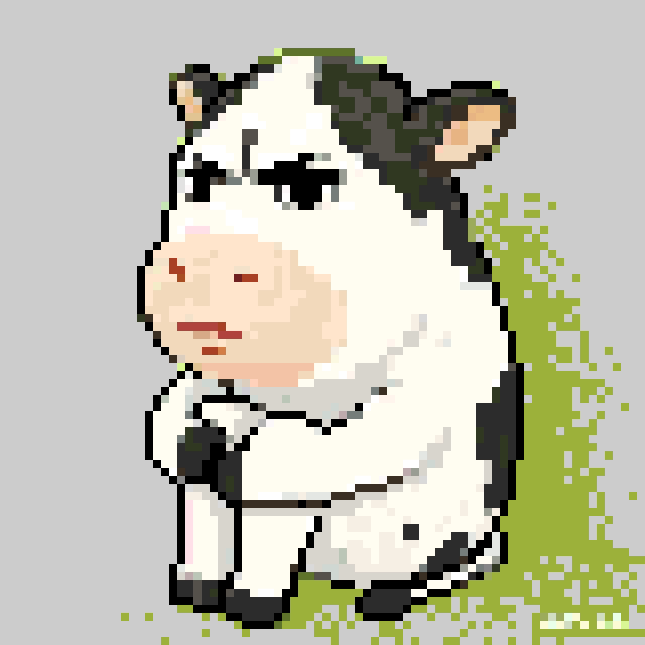 Silent Cow fuse bead pattern