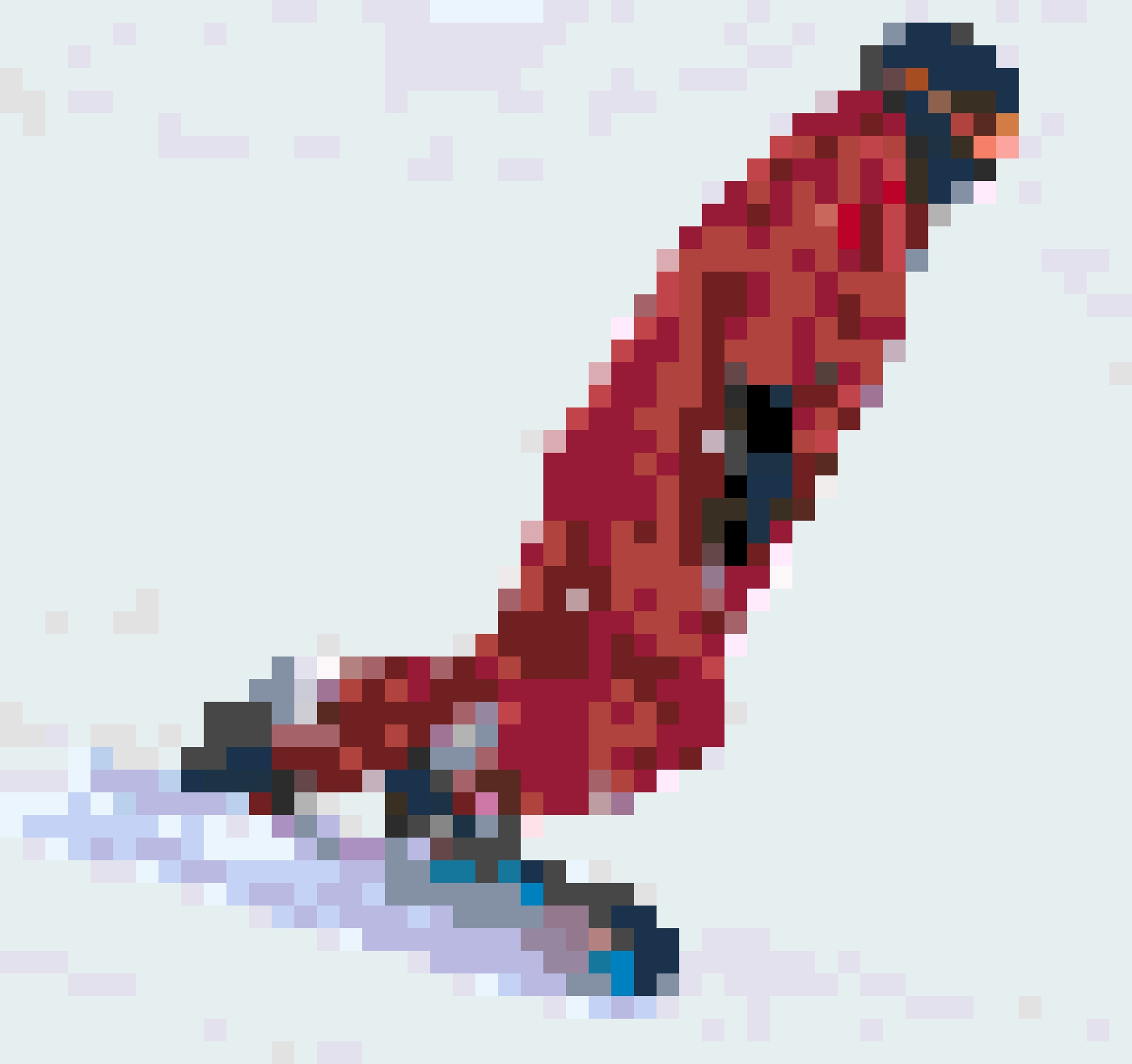 Skiing fuse bead pattern