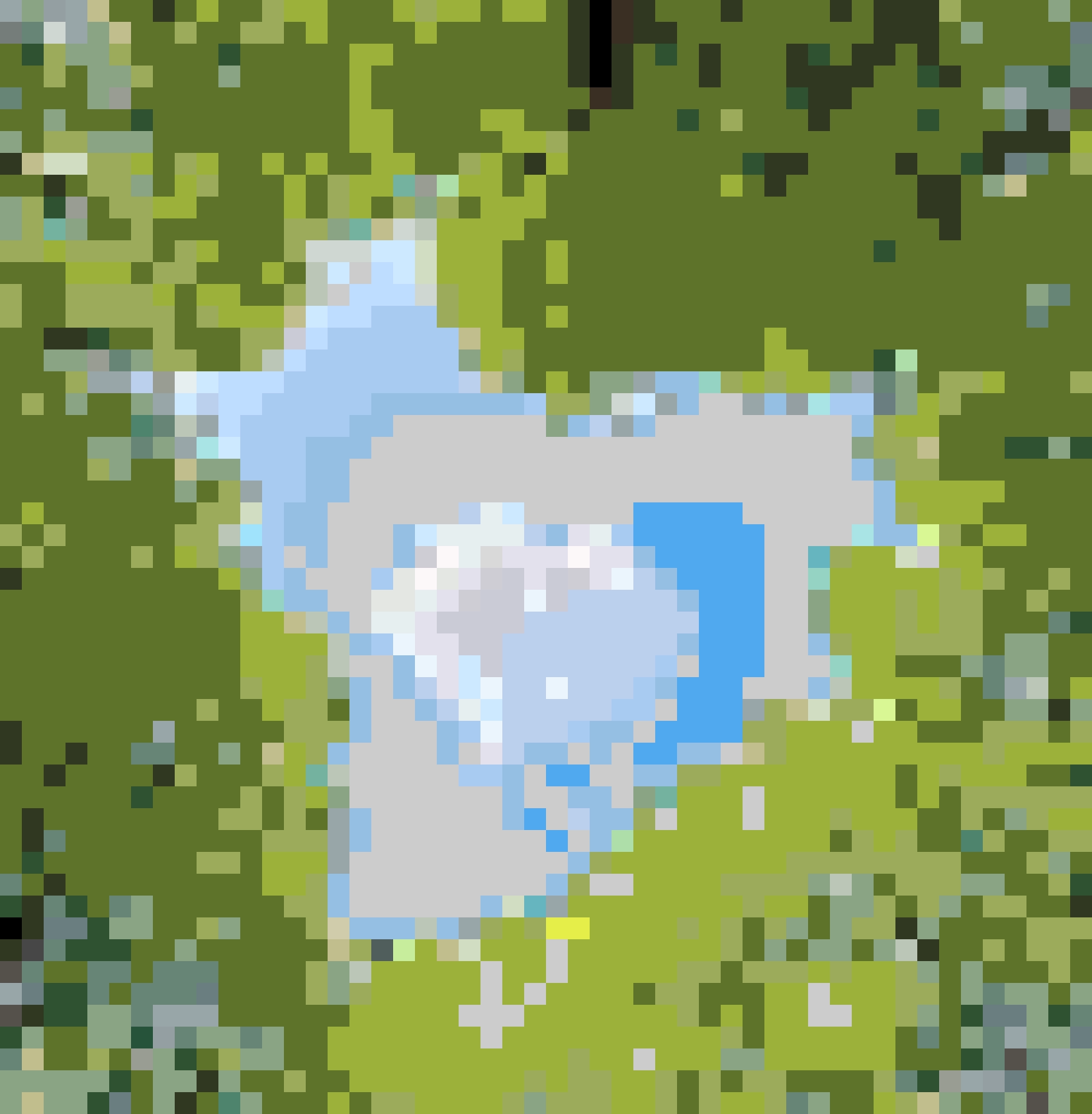 Sky Scenery fuse bead pattern