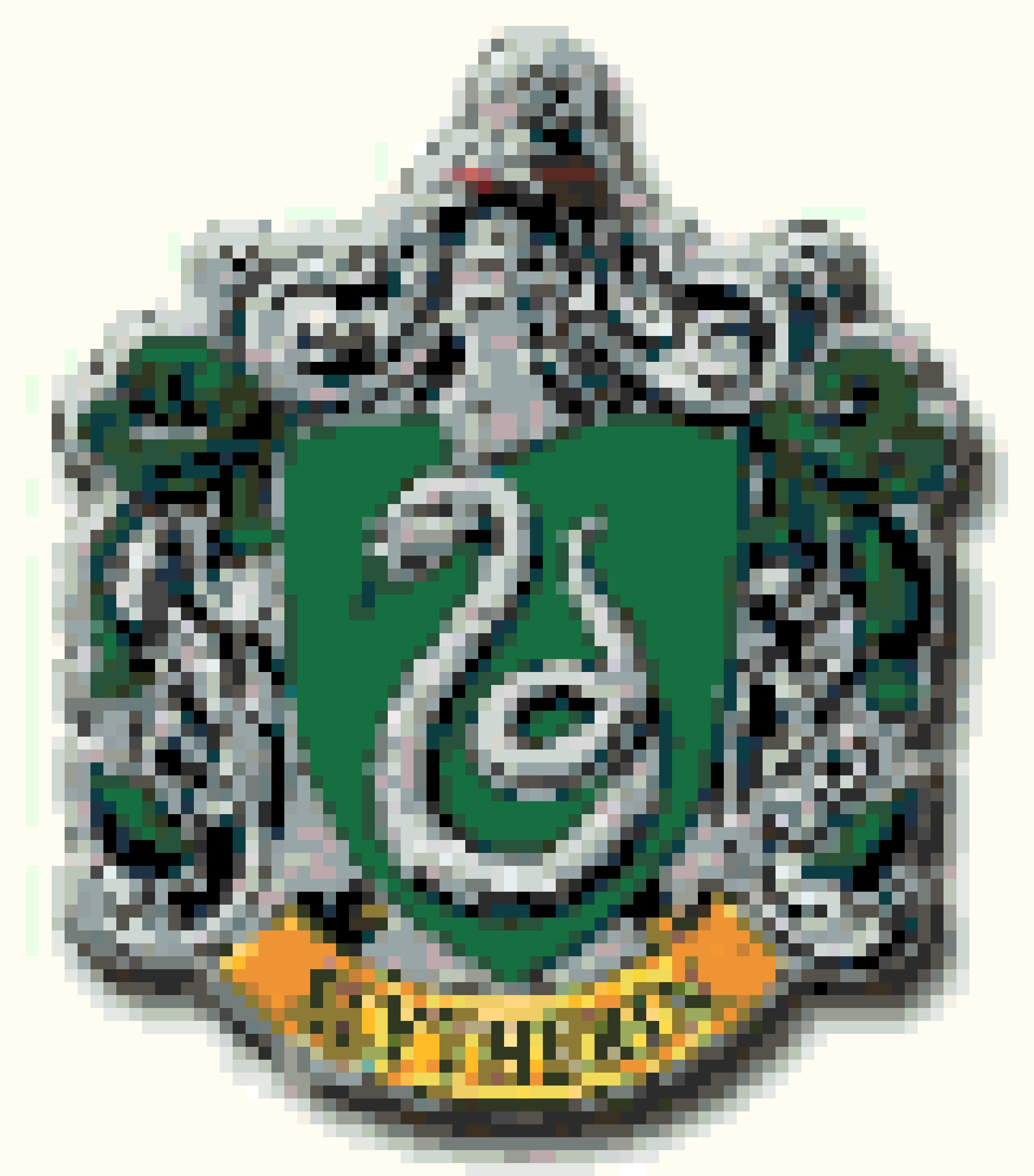 Slytherin fuse bead pattern