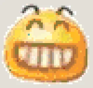 Smiley Face 2 アイロンビーズ図案（無料プリント）