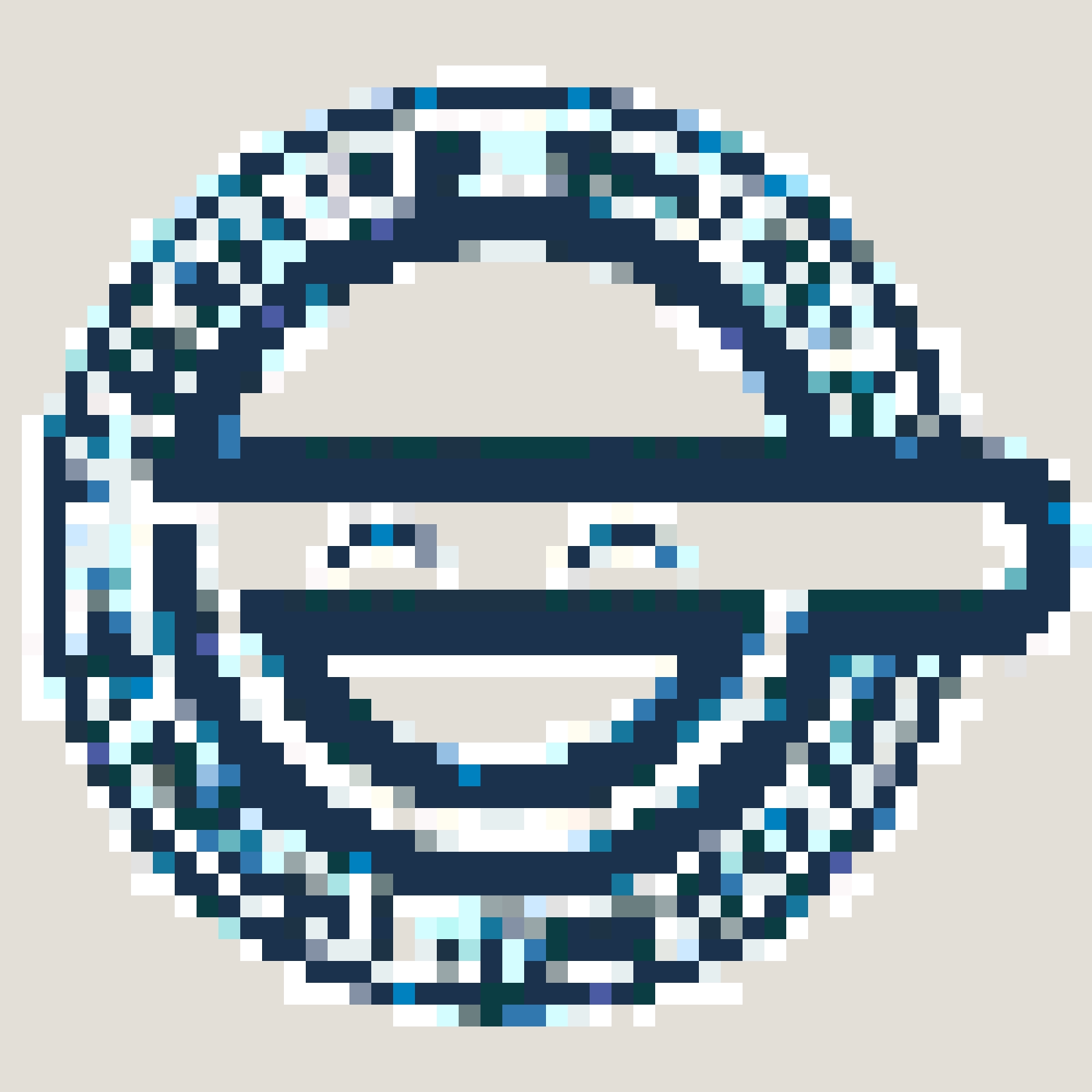 Smiley Face fuse bead pattern