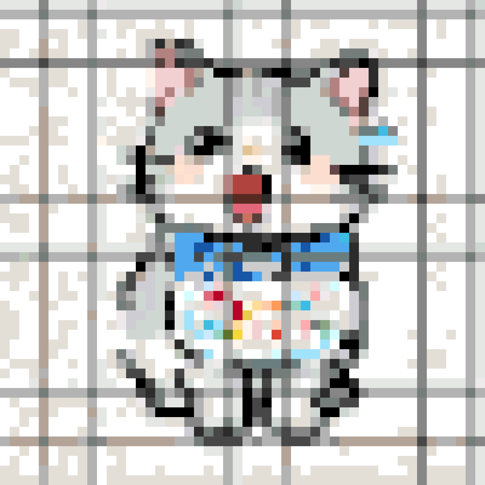 Snowball 2 fuse bead pattern