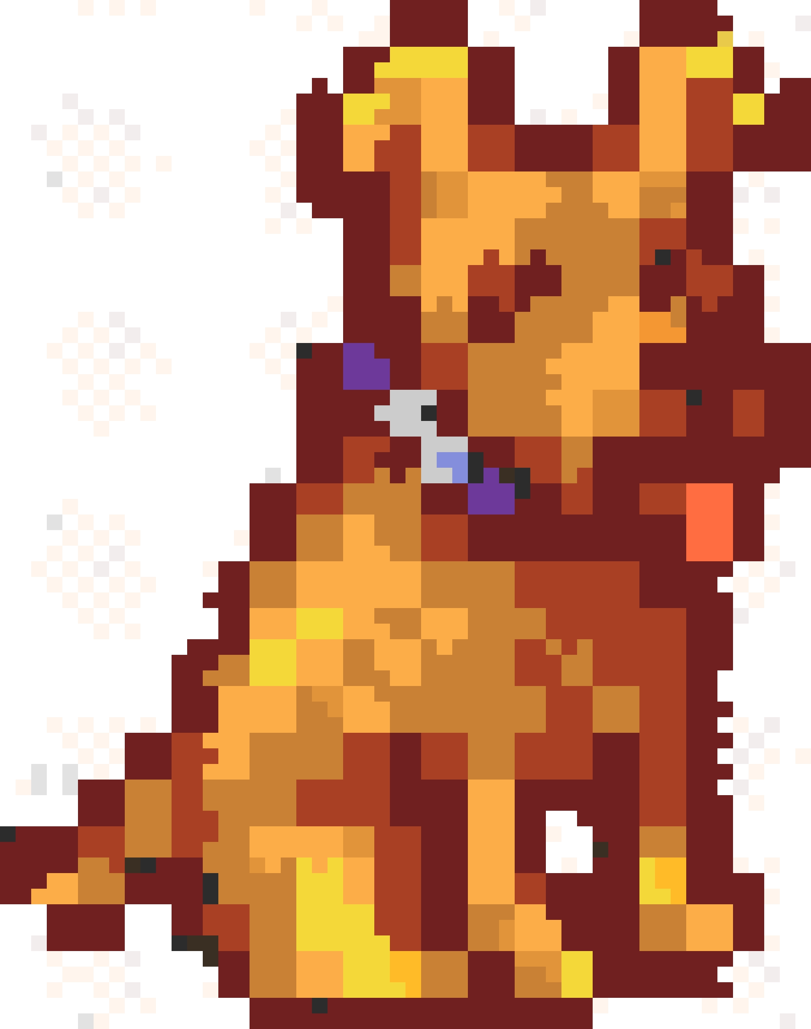 Stardew Valley Pet Dog fuse bead pattern