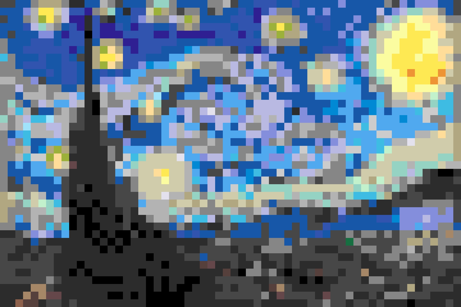 Starry Night 2 fuse bead pattern
