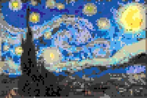 Starry Night Motif de Perles à Repasser (Imprimable Gratuit)