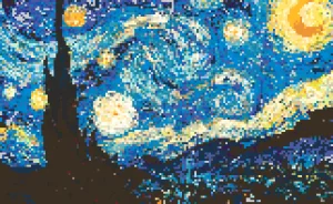 Starry Sky Bügelperlen-Muster (Kostenlos Druckbar)