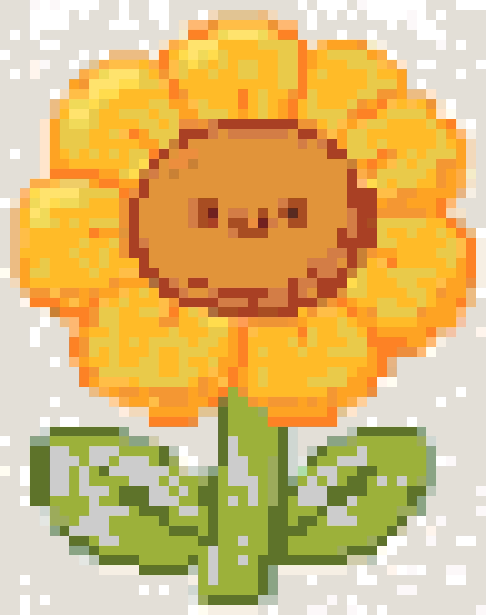 Sunflower fuse bead pattern