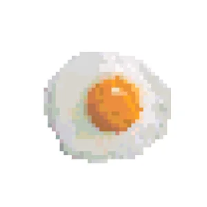 Sunny Fried Egg 퓨즈 비즈 도안 (무료 인쇄)