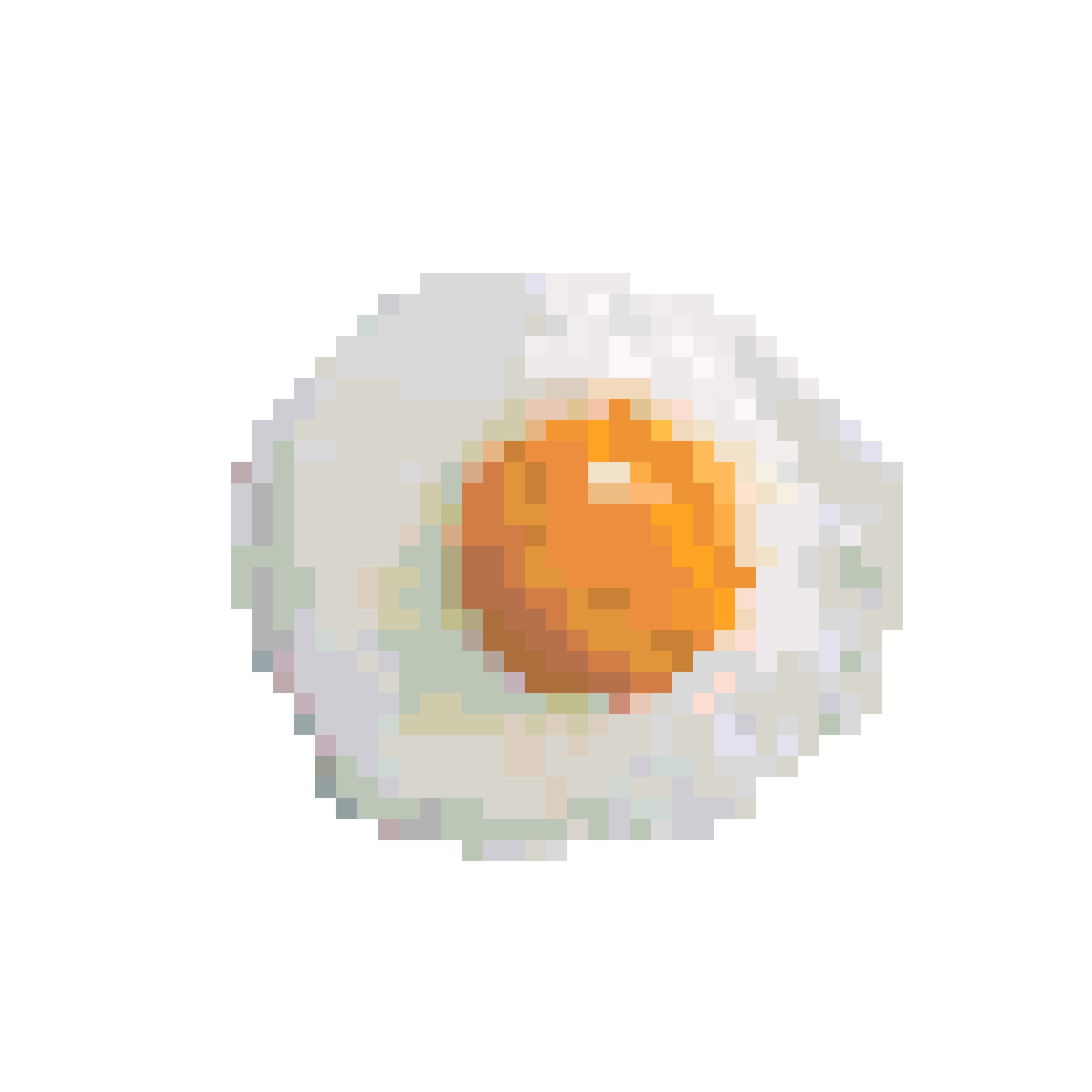 Sunny Fried Egg fuse bead pattern