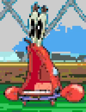 Surprised Mr. Krabs 퓨즈 비즈 도안 (무료 인쇄)