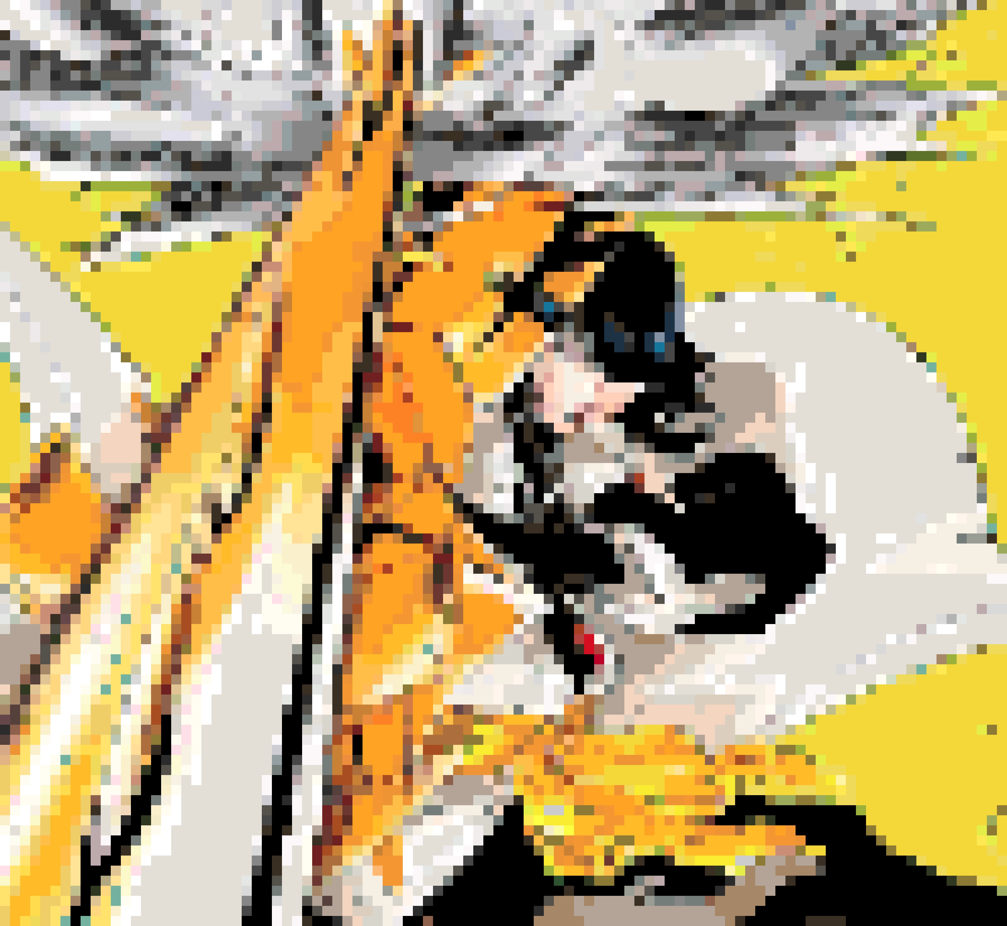 Suzumebachi fuse bead pattern