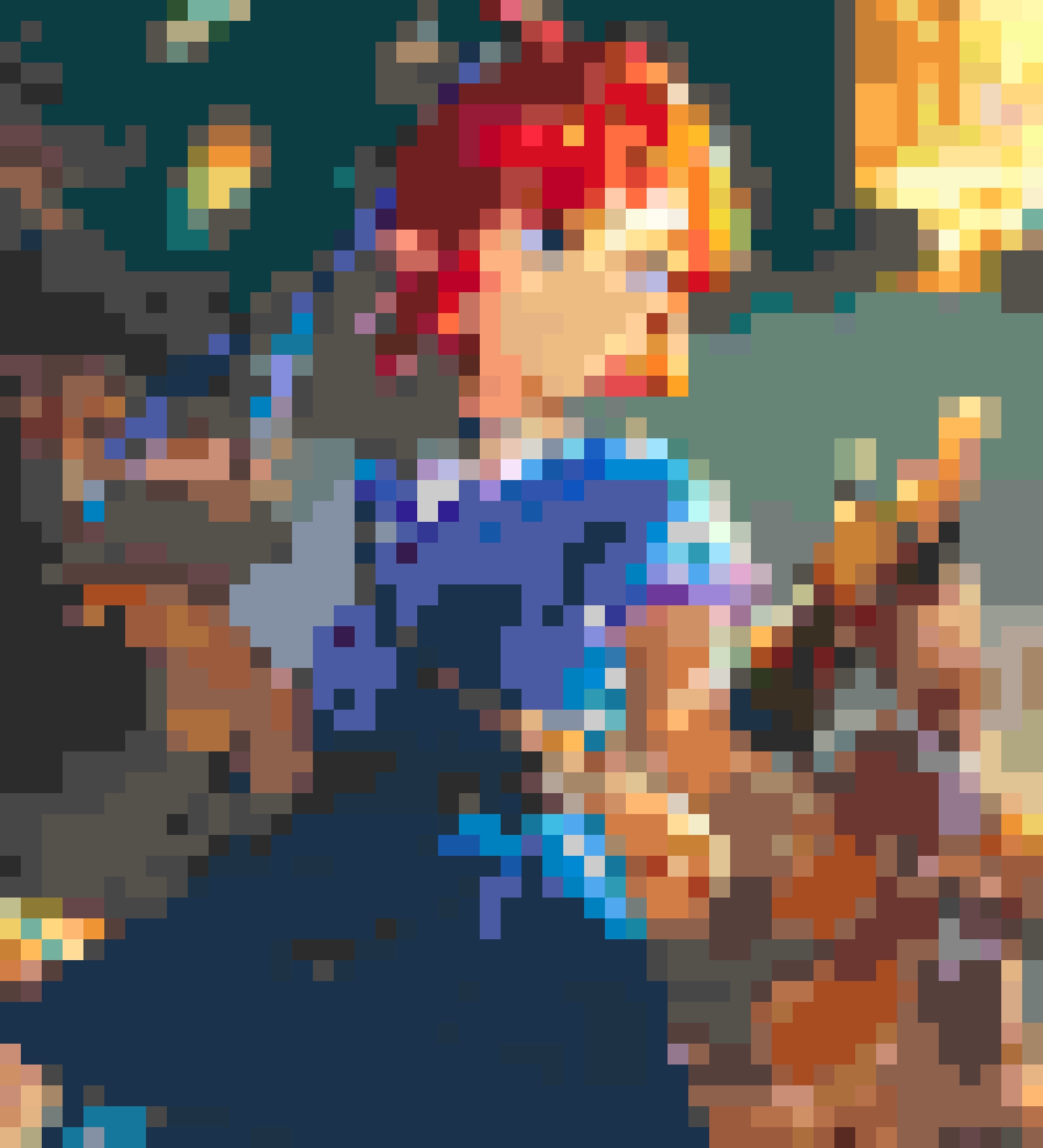 Sword Hero fuse bead pattern