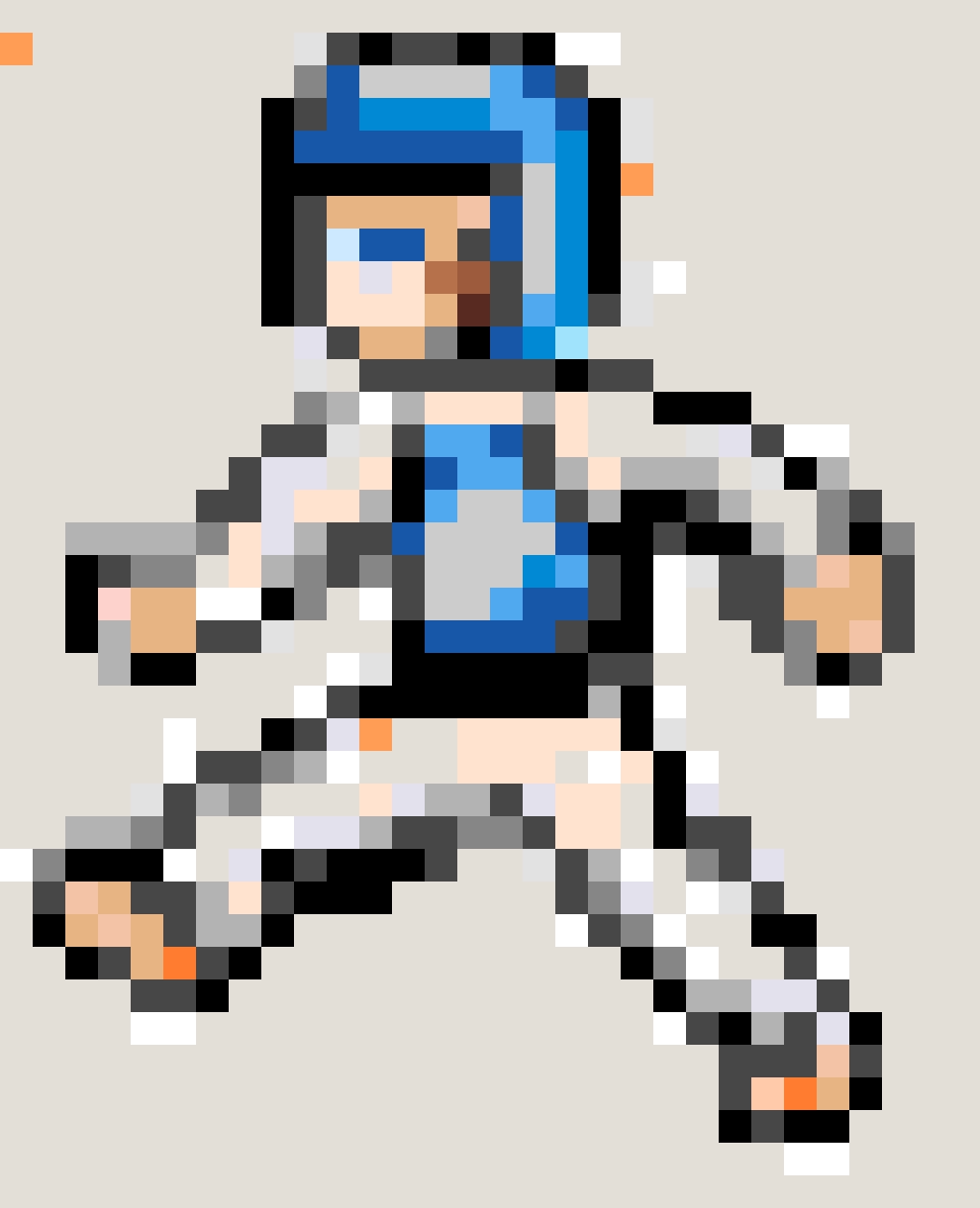 Taekwondo fuse bead pattern