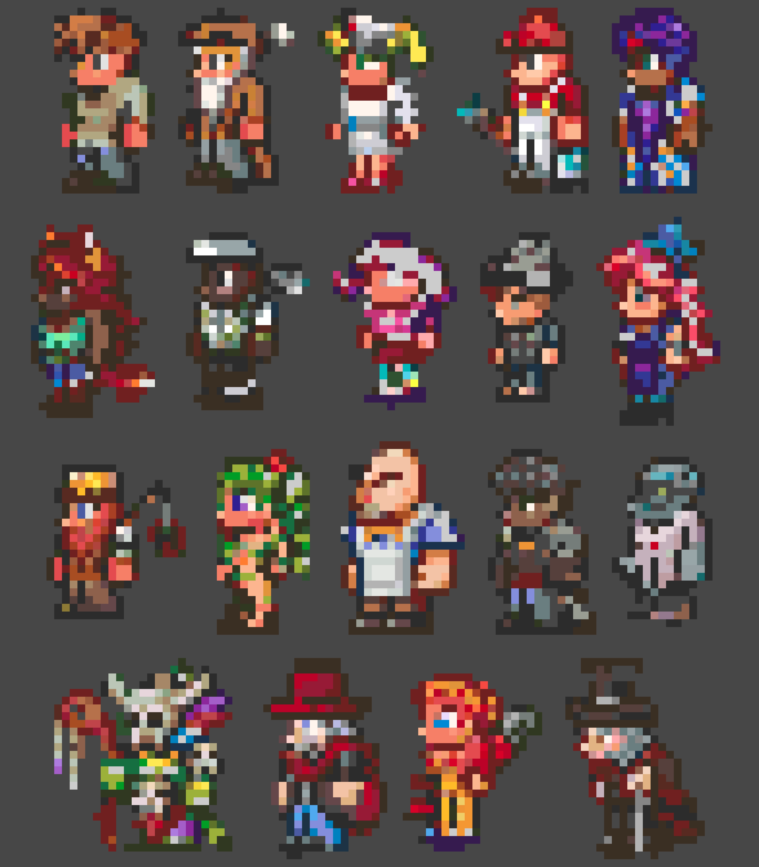 Terraria NPC fuse bead pattern