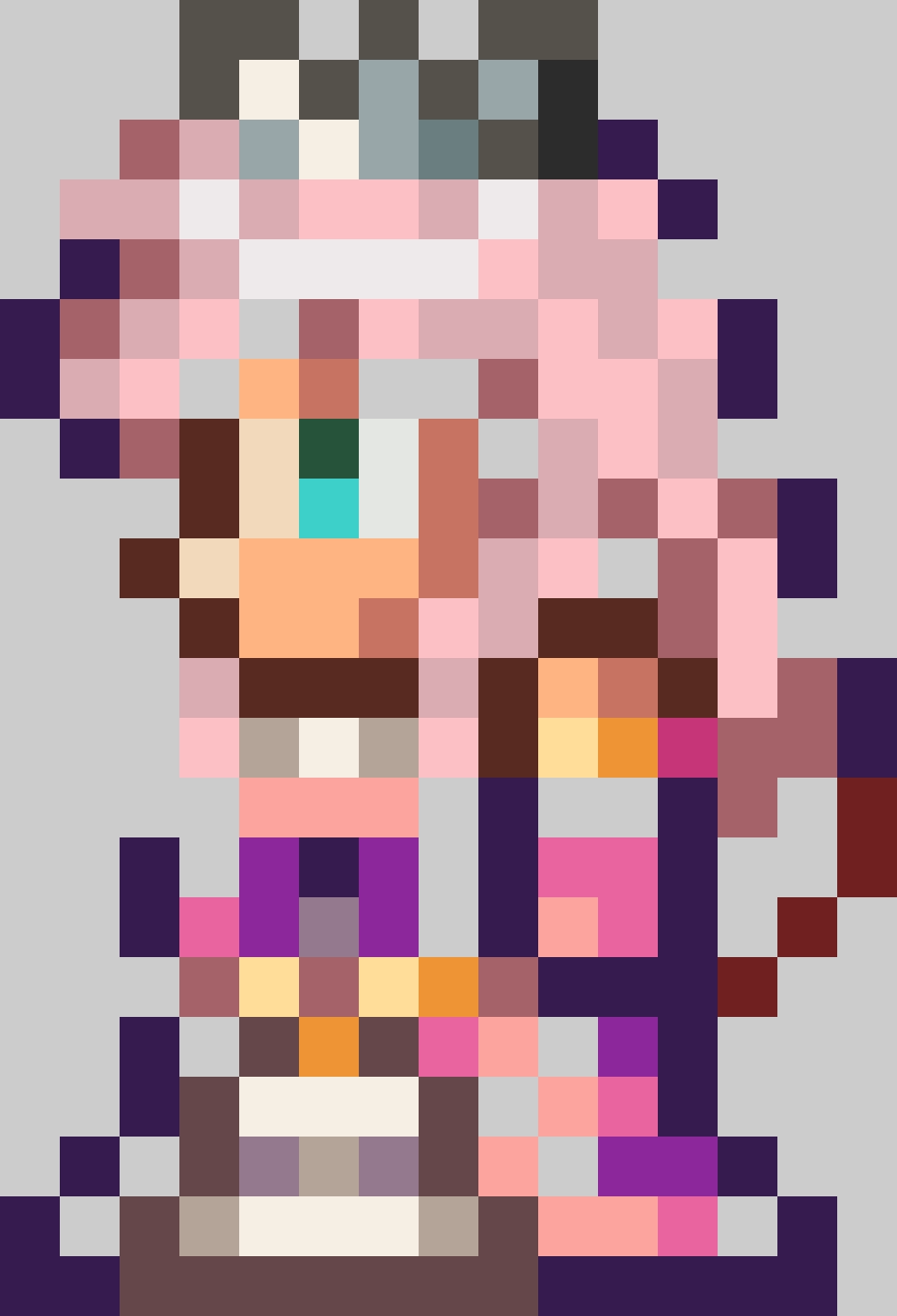 Terraria Princess fuse bead pattern