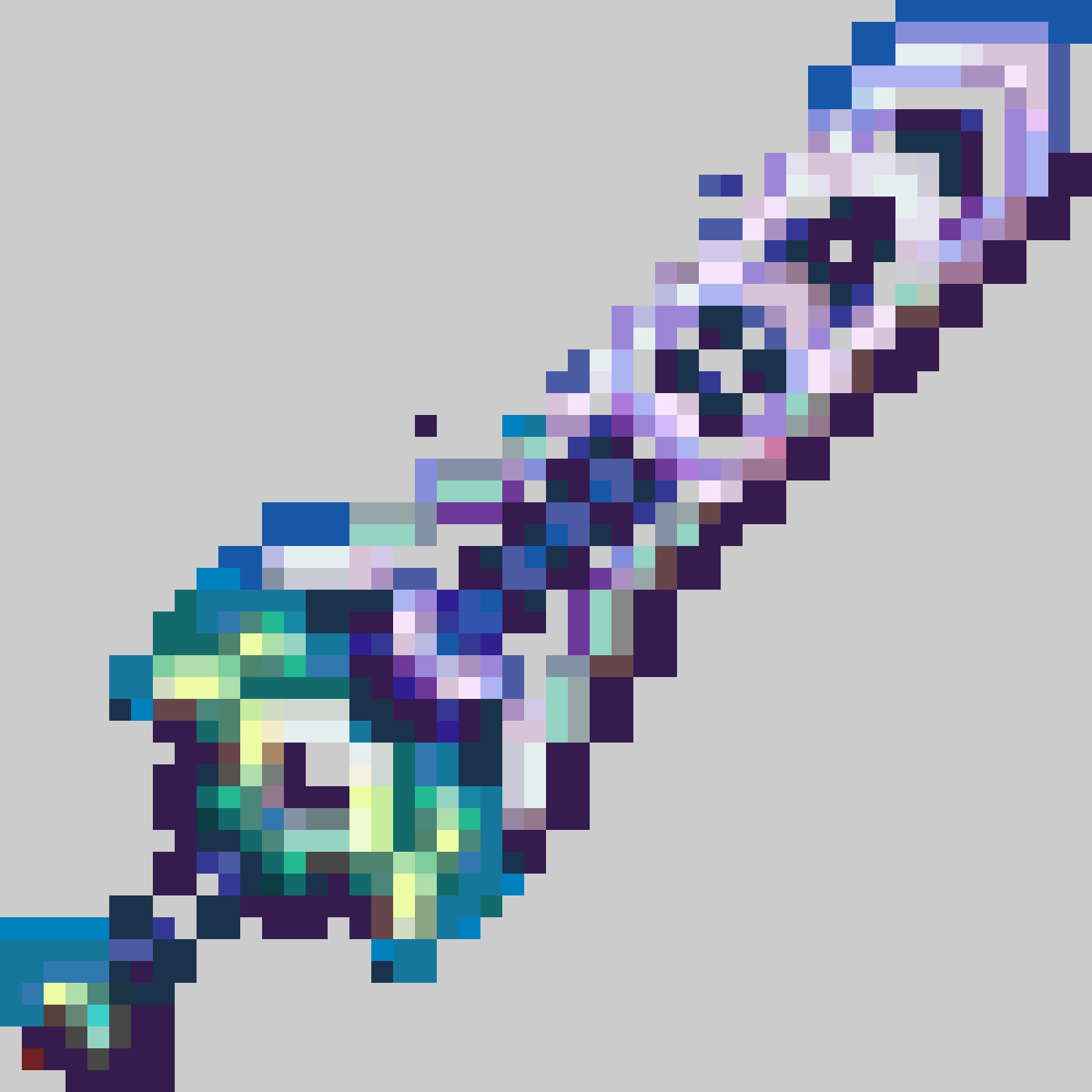Terraria Zenith Sword fuse bead pattern