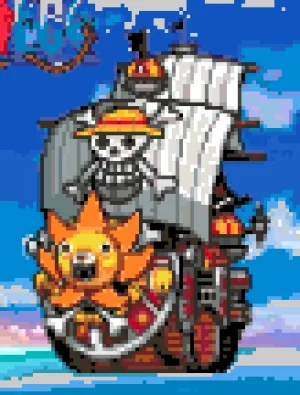 Thousand Sunny 퓨즈 비즈 도안 (무료 인쇄)
