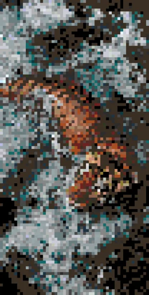 Tiger 2 Motif de Perles à Repasser (Imprimable Gratuit)