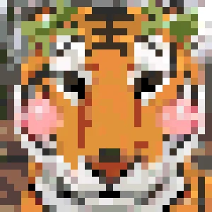 Tiger 5 Bügelperlen-Muster (Kostenlos Druckbar)