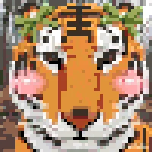 Tiger 6 Motif de Perles à Repasser (Imprimable Gratuit)