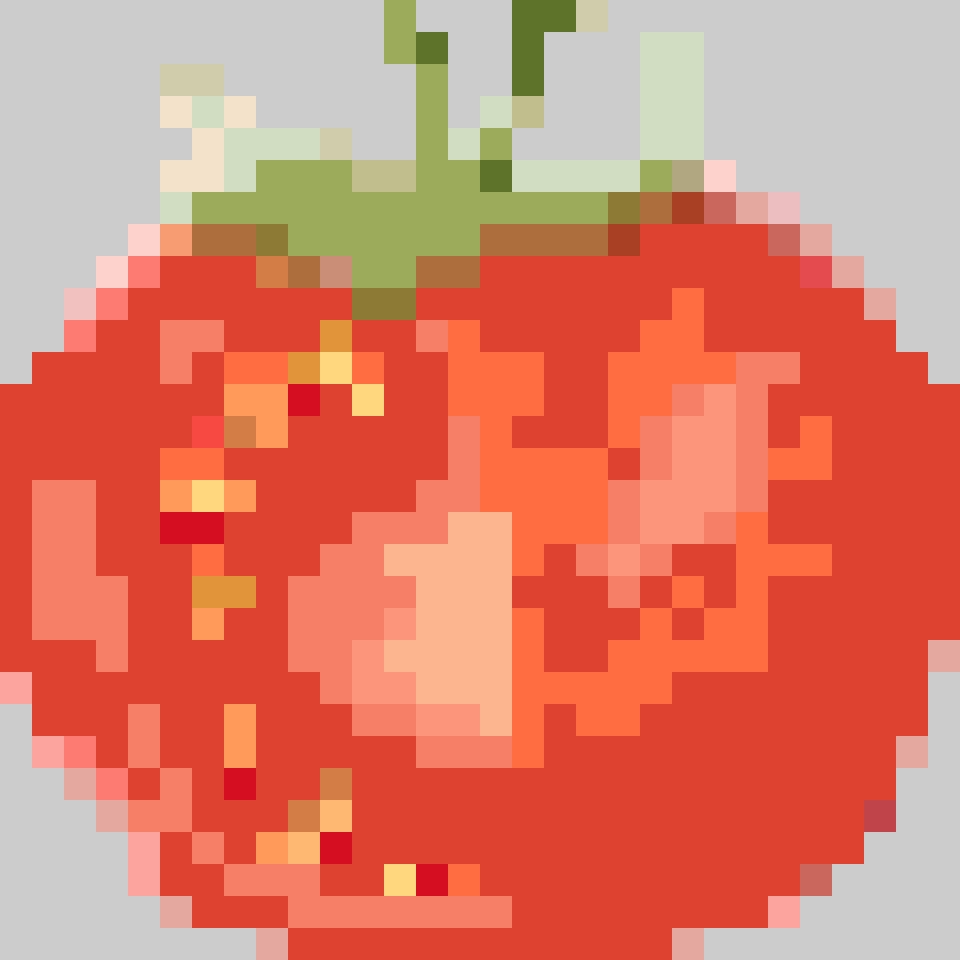 Tomato 2 fuse bead pattern