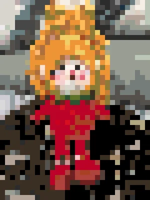 Tomato アイロンビーズ図案（無料プリント）