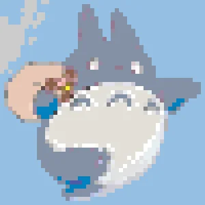 Totoro 2 Padrão de Contas de Fusão (Imprimível Grátis)