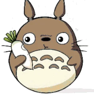 Totoro アイロンビーズ図案（無料プリント）