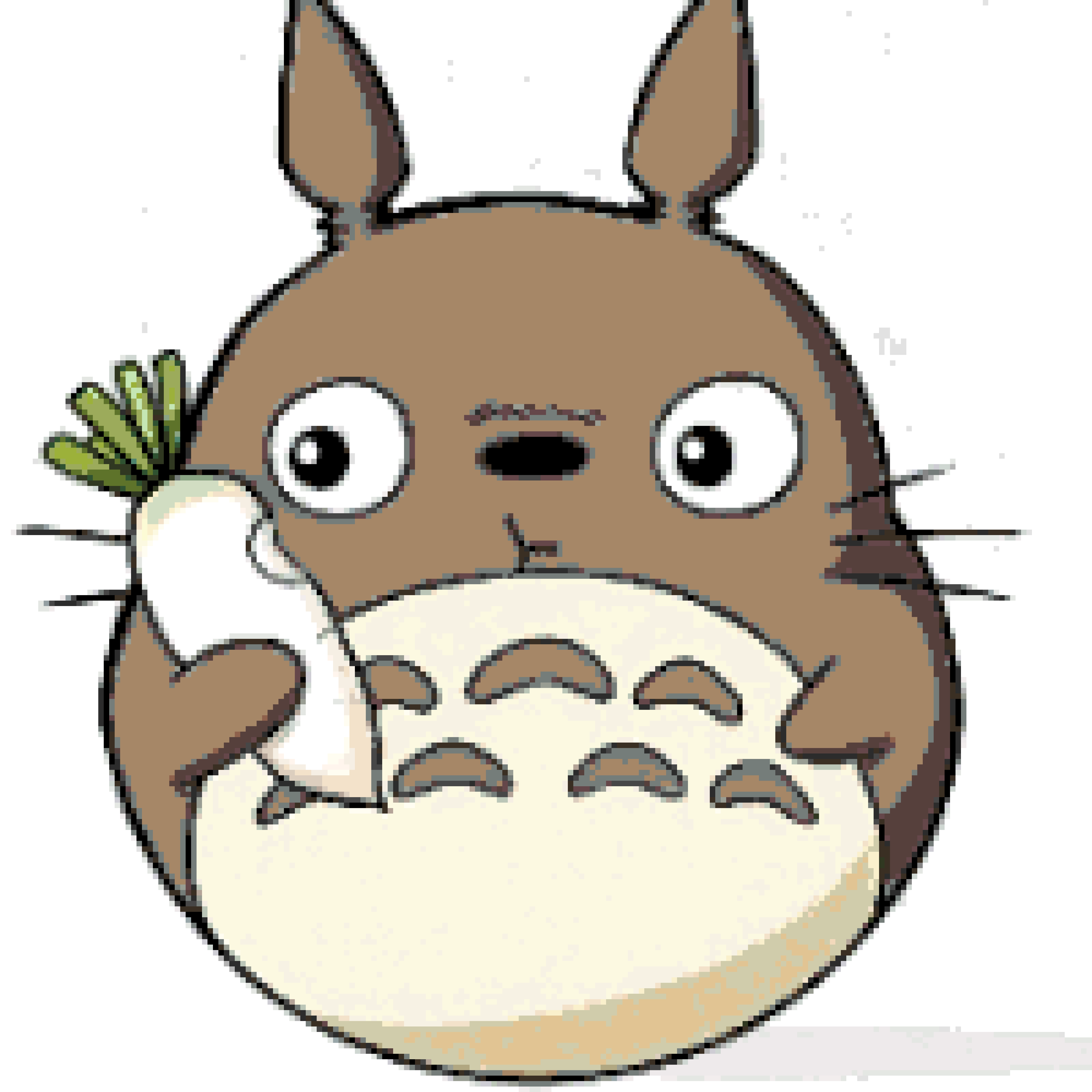 Totoro fuse bead pattern