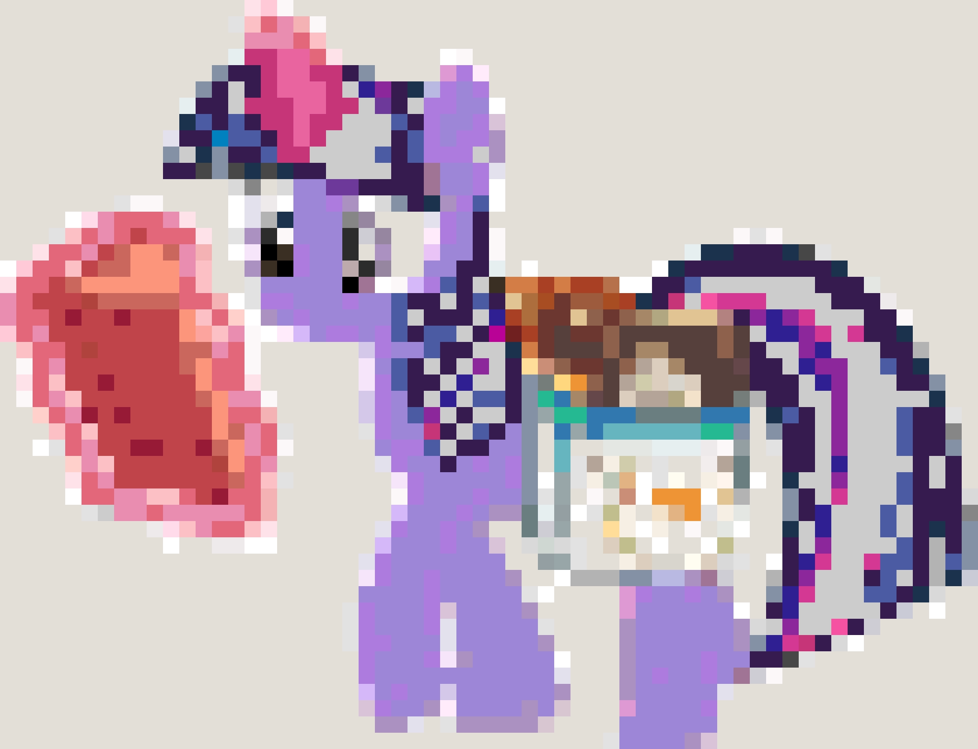 Twilight Sparkle Reading fuse bead pattern