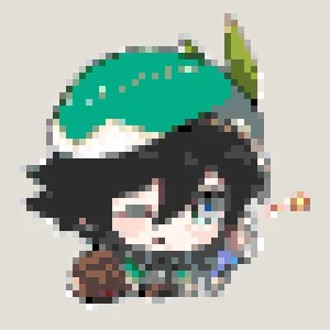Venti Genshin Motif de Perles à Repasser (Imprimable Gratuit)