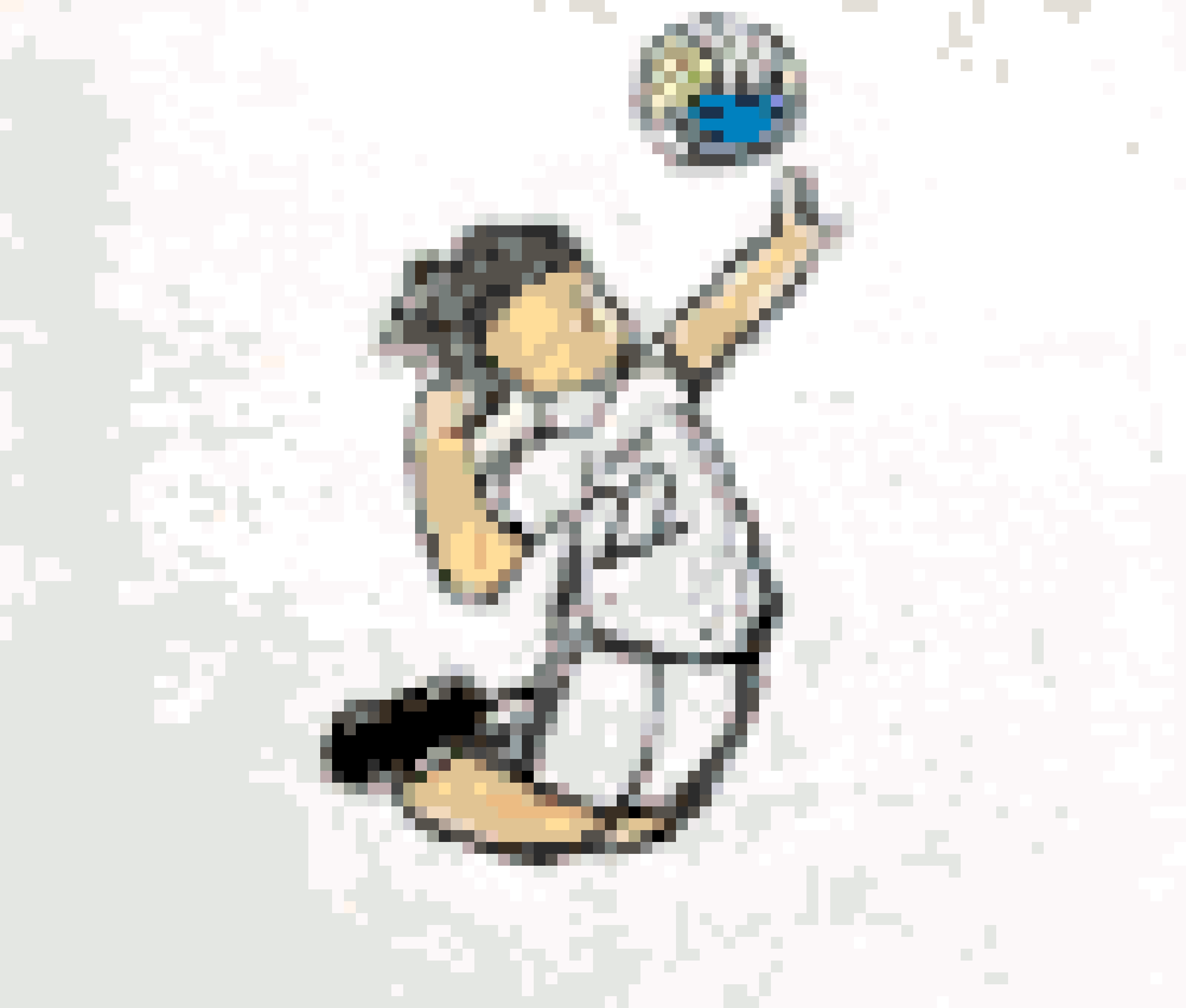 Volleyball fuse bead pattern