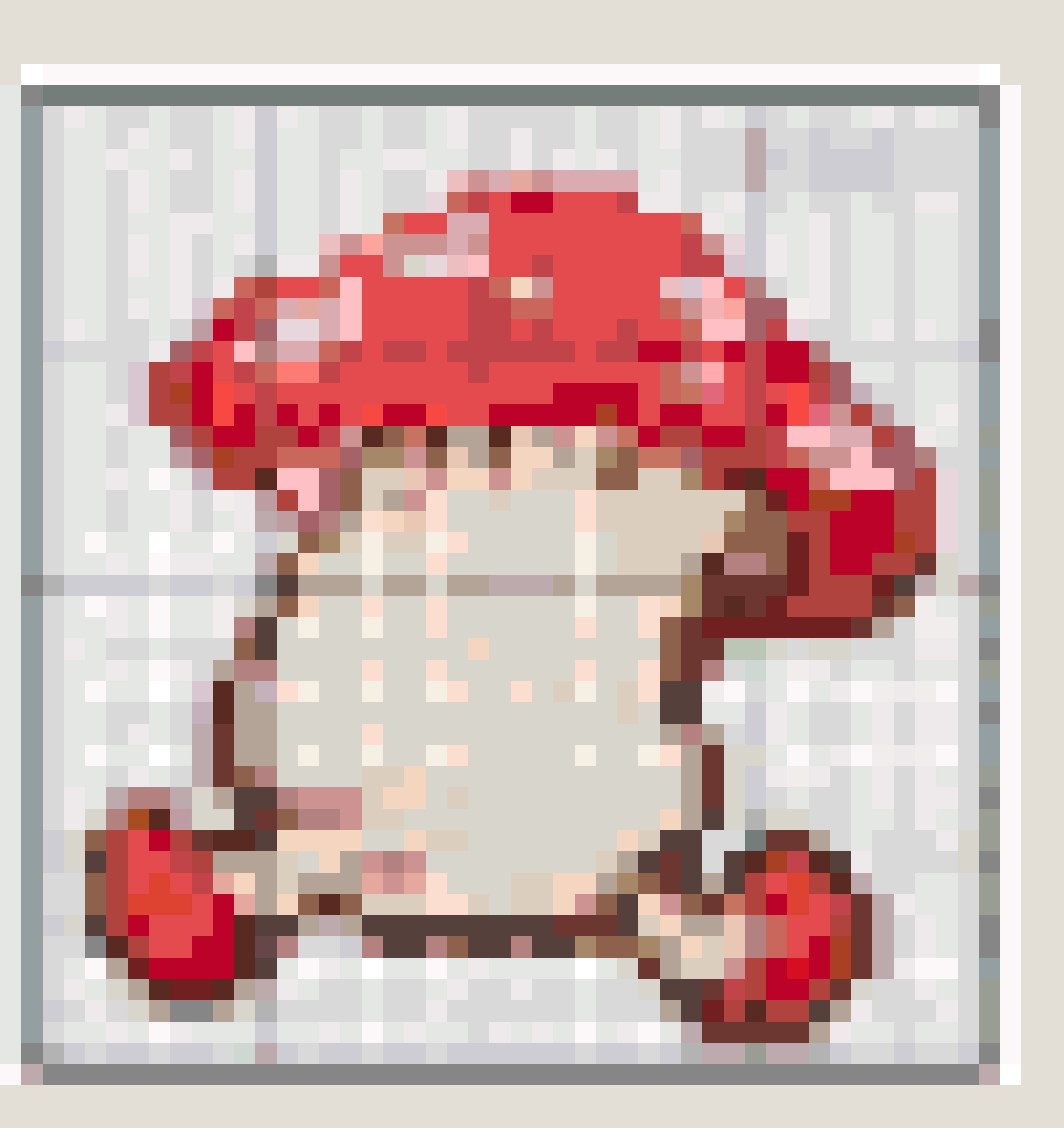 Walking Mushroom fuse bead pattern