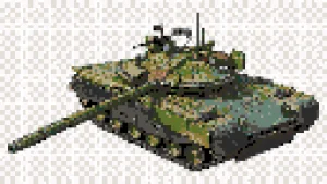 War Thunder T-80BVM アイロンビーズ図案（無料プリント）