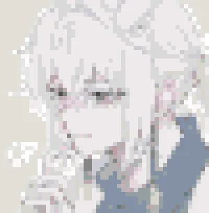 White Bird アイロンビーズ図案（無料プリント）