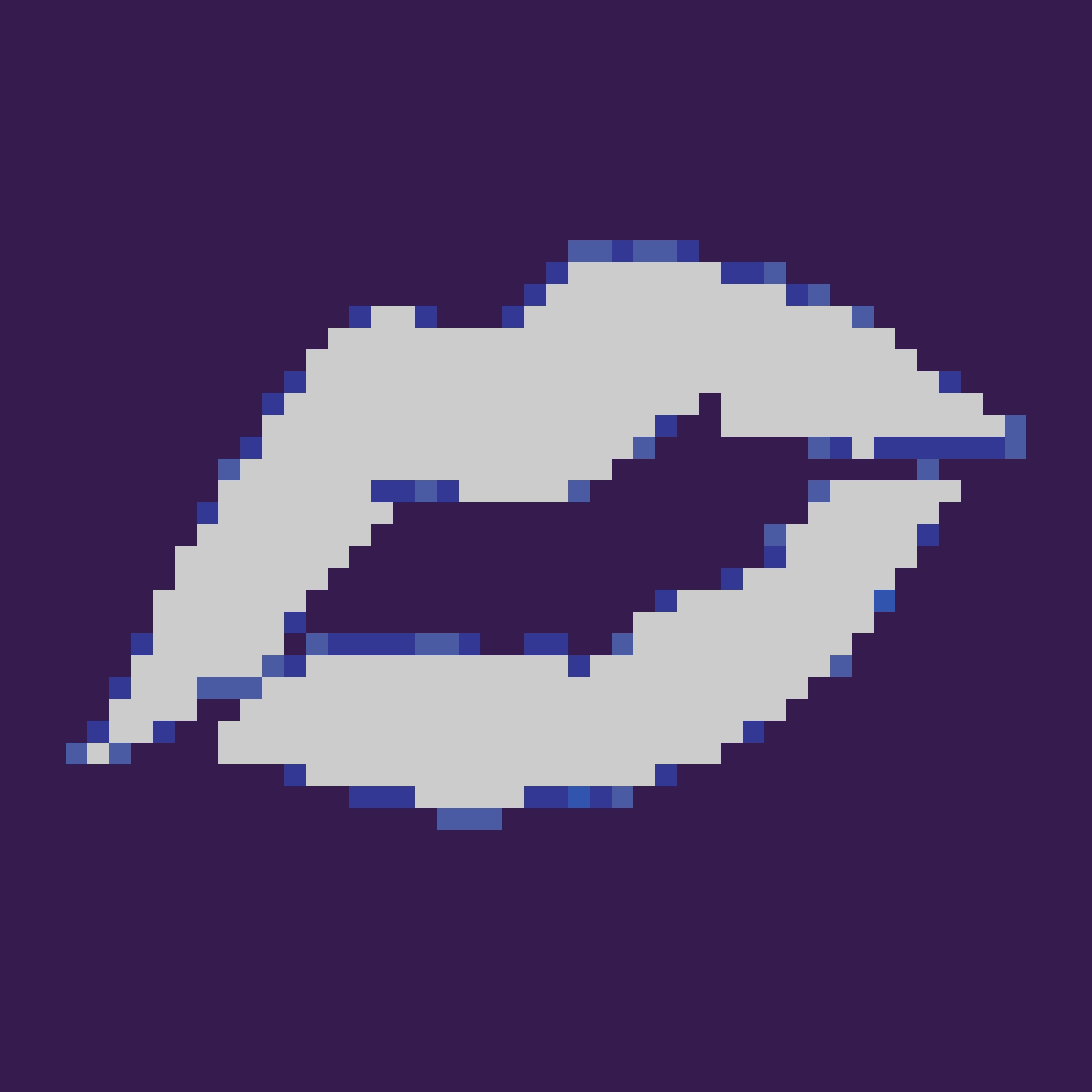 Widowmaker Kiss fuse bead pattern