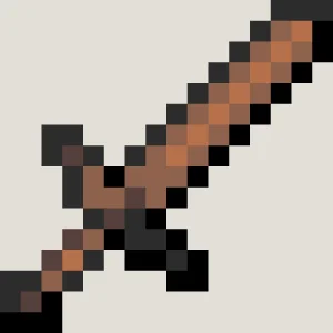 Wooden Sword Padrão de Contas de Fusão (Imprimível Grátis)