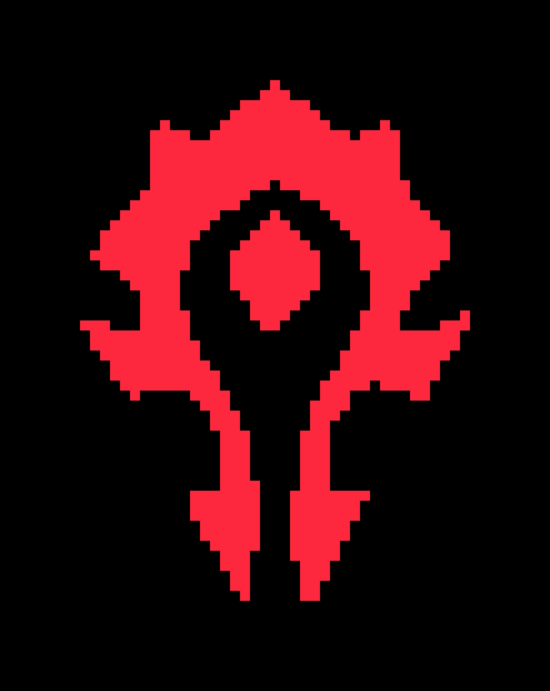 World of Warcraft Horde fuse bead pattern