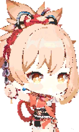 Yoimiya Patrón de Cuentas de Fusión (Imprimible Gratis)
