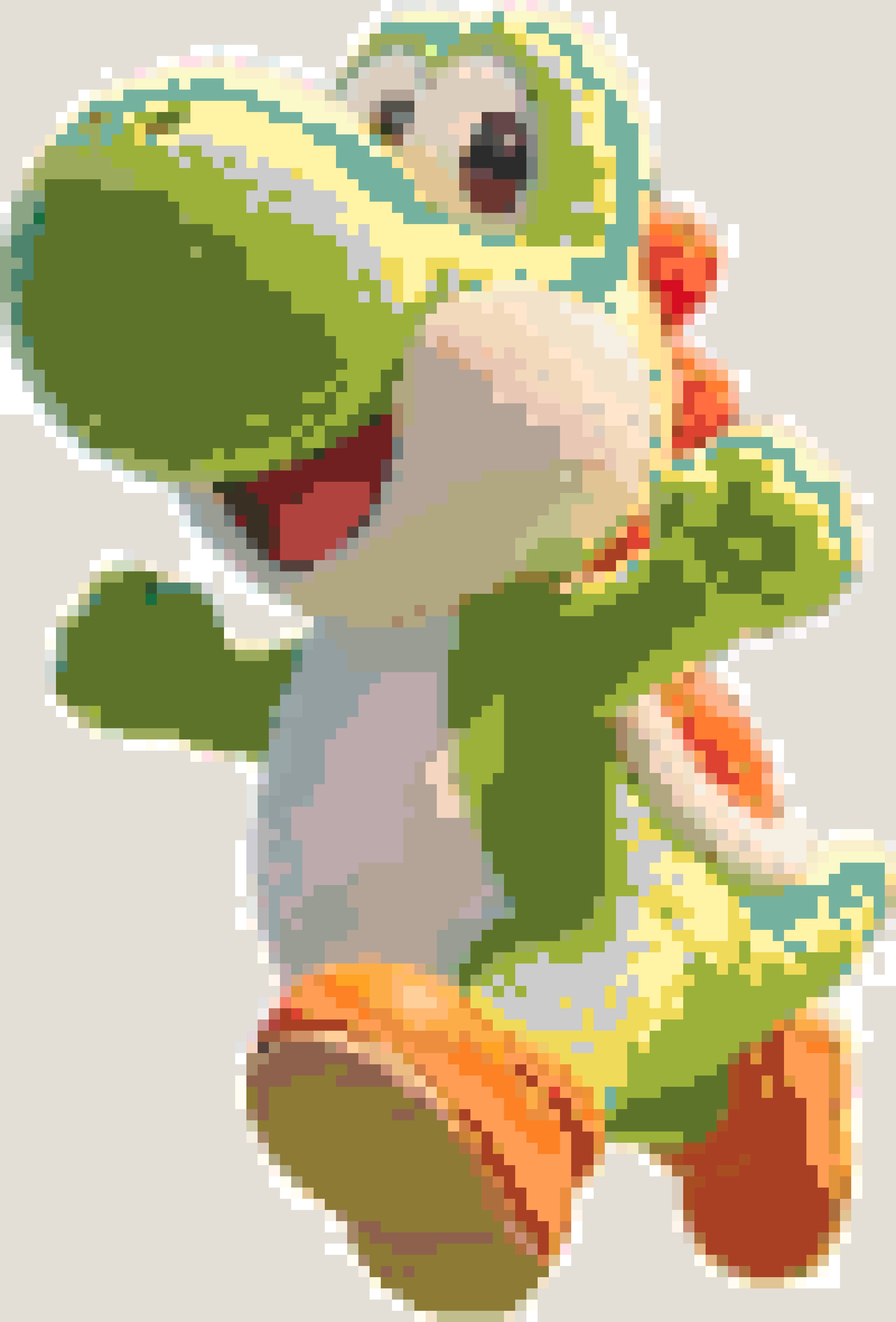 Yoshi fuse bead pattern